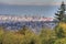 Vancouver cityscape seen from Burnaby, British Columbia