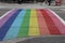 Vancouver Davie Village Rainbow Crosswalk