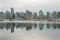 Vancouver Downtown Reflection on a Cloudy Day