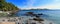 Vancouver Island Landscape Panorama of Becher Bay, East Sooke Park, British Columbia