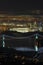 Vancouver, Lions Gate Bridge, High Angle Night, vertical