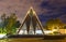 Vancouver Maritime Museum Modern Building Exterior in Kitsilano at Night