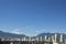 Vancouver skyline with Rocky Mountains