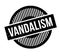 Vandalism rubber stamp