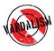 Vandalism rubber stamp