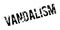 Vandalism rubber stamp