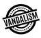 Vandalism rubber stamp