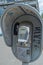 Vandalized payphone