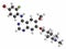 Vandetanib cancer drug molecule (kinase inhibitor). Atoms are represented as spheres with conventional color coding: hydrogen (