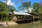 Vang Vieng, Laos - November 13, 2014 : Restaurant at Tham Nam Water Cave for cave tubing