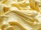 Vanila flavour gelato - full frame detail. Close up of a beige surface texture of vanilla Ice cream.