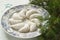 Vanilkipferl - vanilla crescents, traditional Christmas cookies in Germany, Austria, Czech Republic.