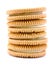 Vanilla flavor filled cookie stack