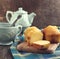 Vanilla Mini loaves and cup of tea