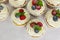 Vanillas Cupcakes  with Fresh Berries. Light dessert