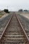 Vanishing railroad track in Northern California