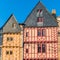 Vannes old half-timbered houses