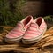 Vans Slip On Pink Striped Slippers - Artistic And Sustainable Footwear