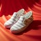 Vans Slip On Shoes: Hyper-realistic Still Life With Nylon Stripes