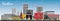 Vantaa Finland city skyline with color buildings and blue sky. Vantaa cityscape with landmarks. Business travel and tourism