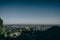 Vantage view of Los Angeles from the hills of Hollywood in Calif
