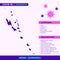 Vanuatu - Australian Continent Countries. Covid-29, Corona Virus Map Infographic Template EPS 10