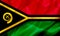 Vanuatu country flag on silk or silky waving texture