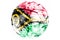 Vanuatu fireworks sparkling flag ball. New Year, Christmas and National day ornament and decoration concept