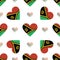 Vanuatu flag patriotic seamless pattern.