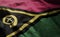 Vanuatu Flag Rumpled Close Up