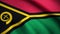 Vanuatu flag waving on wind. Vanuatu flag blowing in the wind with highly detailed fabric texture. Realistic rendering