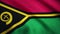 Vanuatu flag waving on wind. Vanuatu flag blowing in the wind with highly detailed fabric texture. Realistic rendering