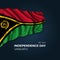 Vanuatu independence day greetings card