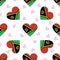 Vanuatu independence day seamless pattern.