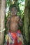 Vanuatu tribal village boy