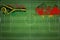 Vanuatu vs Germany Soccer Match, national colors, national flags, soccer field, football game, Copy space