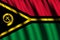 Vanuatu waving flag illustration.