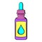 Vape juice bottle icon cartoon