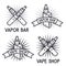 Vape shop and bar logos