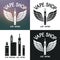 Vape shop logo. Icons e-cigarette and accessories