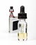 Vaping electronic mod and vape liquid on white