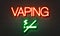 Vaping neon sign