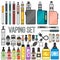 Vaping set vector.