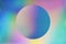 Vaporwave abstract holographic background with pastel coloured circle