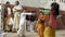 Varanasi, India, Republic Day, 26 January. Dancing children.