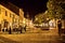 Varazdin baroque old street evening view