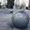 Varazdin famous balls on the ground