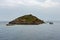 Vardiola St. Nicholas, the small isle in the bay of Agios Nikolaos, on the north of Zakynthos island, Greece