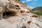 Vardzia caves detail, Erusheti Mountain, Lesser Caucasus, Georgia
