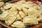 Vareniki dumplings, pierogi - traditional Ukrainian food,Cooke